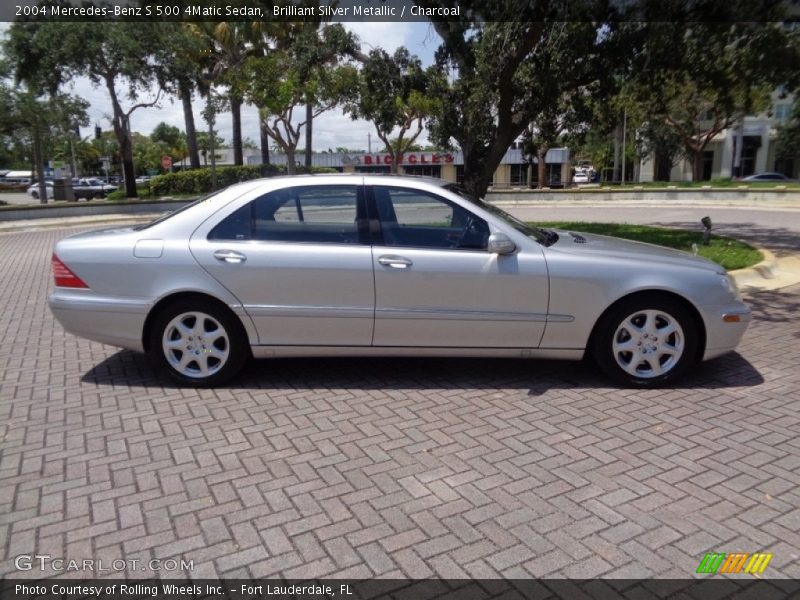 Brilliant Silver Metallic / Charcoal 2004 Mercedes-Benz S 500 4Matic Sedan
