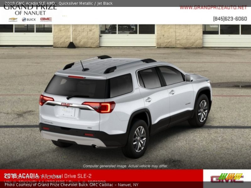 Quicksilver Metallic / Jet Black 2018 GMC Acadia SLE AWD