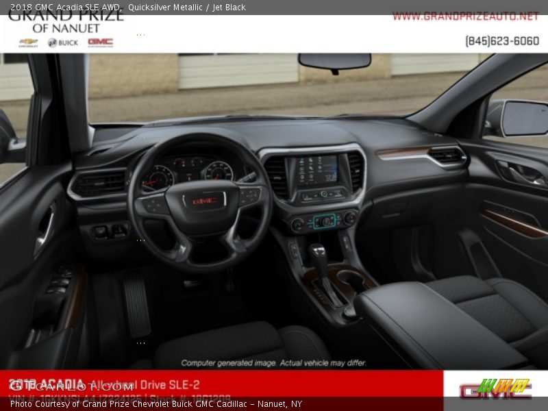 Quicksilver Metallic / Jet Black 2018 GMC Acadia SLE AWD
