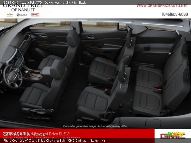 Quicksilver Metallic / Jet Black 2018 GMC Acadia SLE AWD