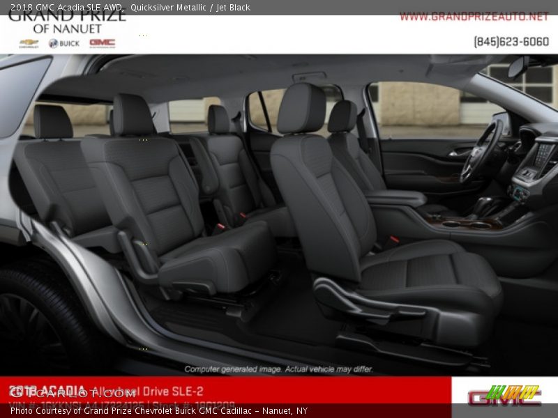 Quicksilver Metallic / Jet Black 2018 GMC Acadia SLE AWD