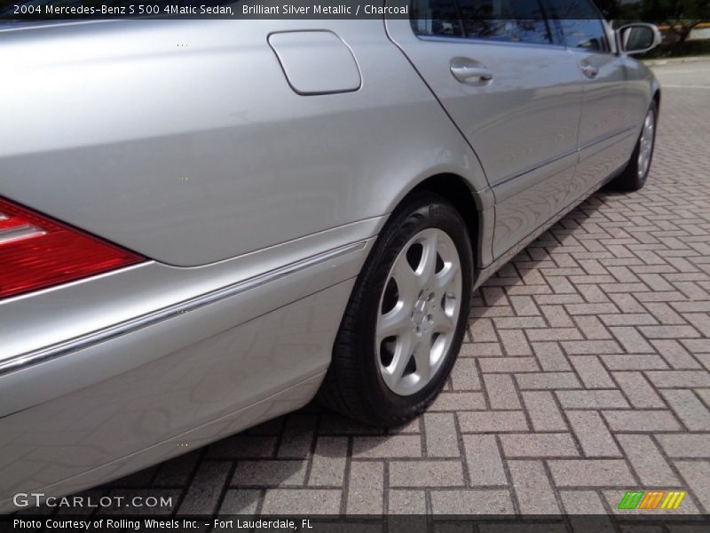 Brilliant Silver Metallic / Charcoal 2004 Mercedes-Benz S 500 4Matic Sedan