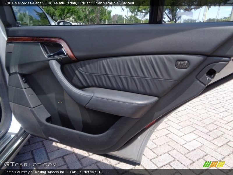 Brilliant Silver Metallic / Charcoal 2004 Mercedes-Benz S 500 4Matic Sedan