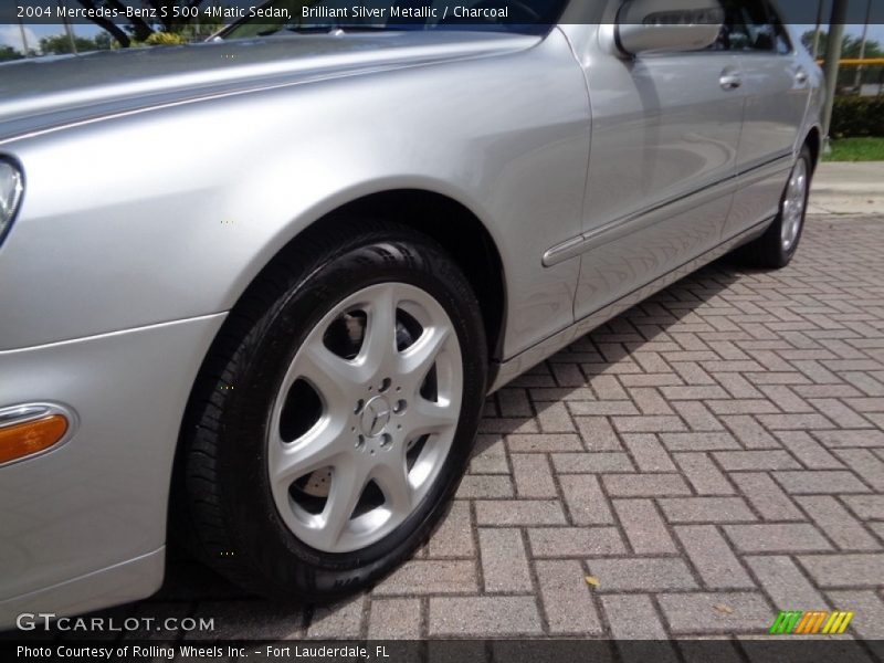 Brilliant Silver Metallic / Charcoal 2004 Mercedes-Benz S 500 4Matic Sedan