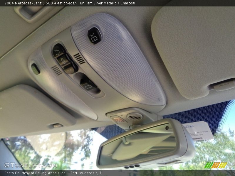Brilliant Silver Metallic / Charcoal 2004 Mercedes-Benz S 500 4Matic Sedan