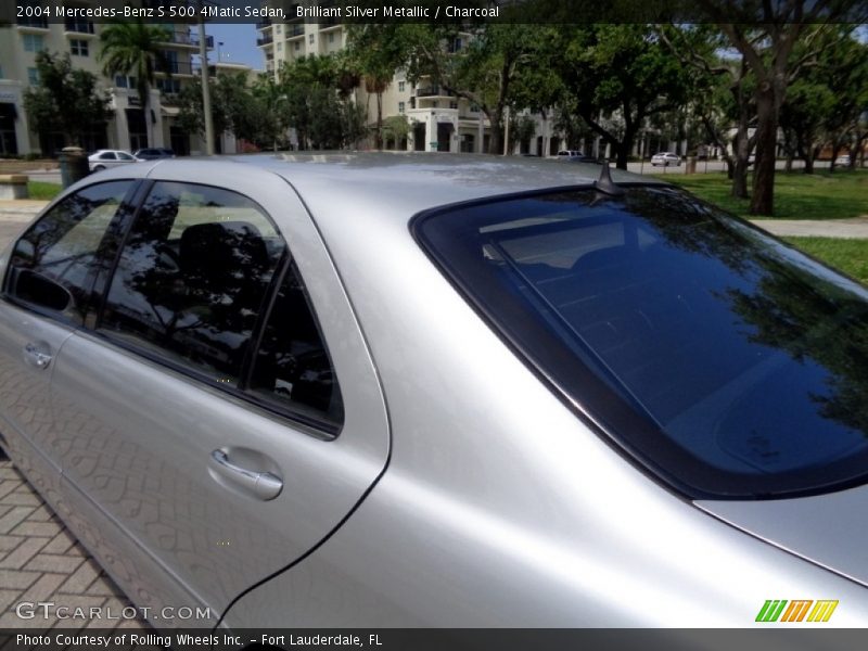Brilliant Silver Metallic / Charcoal 2004 Mercedes-Benz S 500 4Matic Sedan