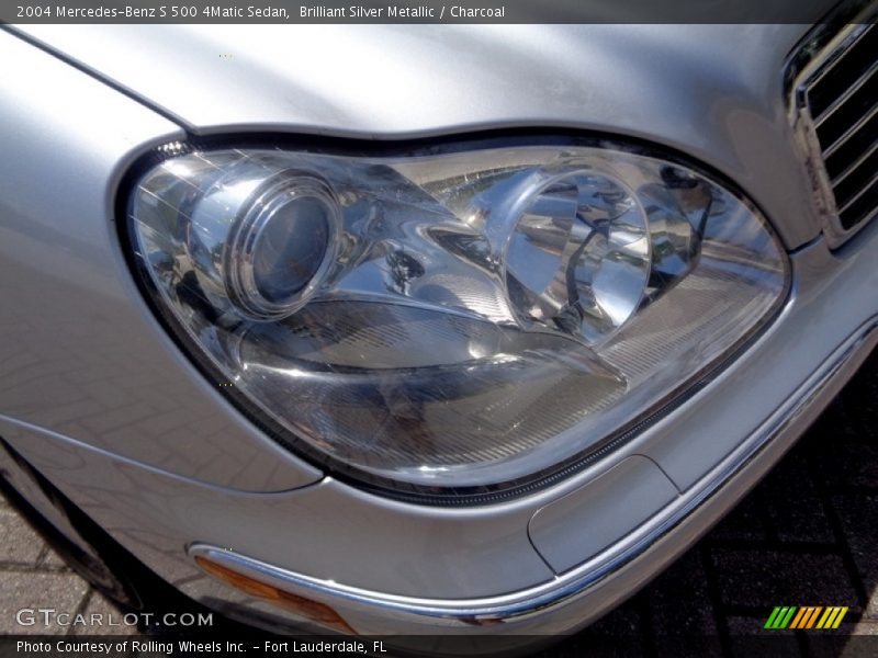Brilliant Silver Metallic / Charcoal 2004 Mercedes-Benz S 500 4Matic Sedan