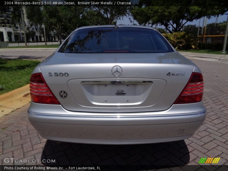 Brilliant Silver Metallic / Charcoal 2004 Mercedes-Benz S 500 4Matic Sedan