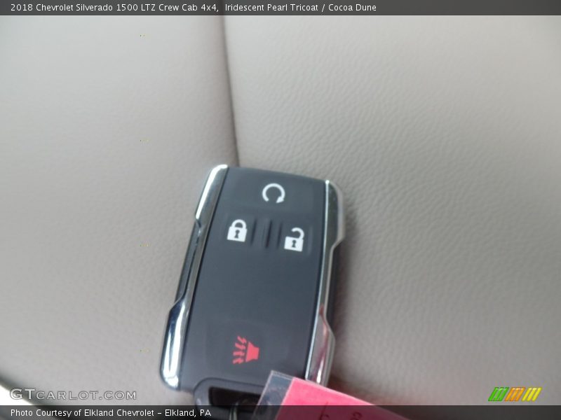 Iridescent Pearl Tricoat / Cocoa Dune 2018 Chevrolet Silverado 1500 LTZ Crew Cab 4x4