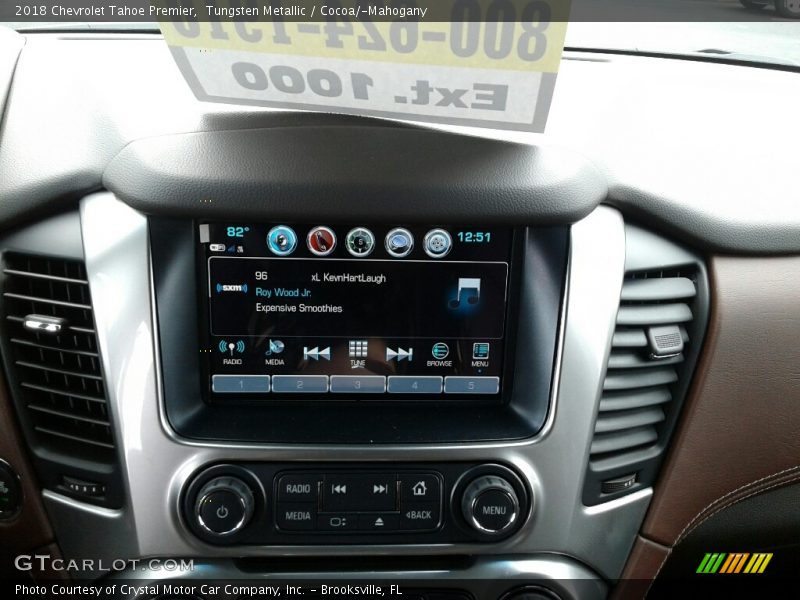 Controls of 2018 Tahoe Premier