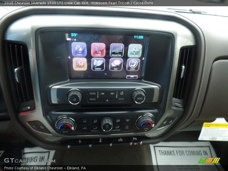 Iridescent Pearl Tricoat / Cocoa Dune 2018 Chevrolet Silverado 1500 LTZ Crew Cab 4x4