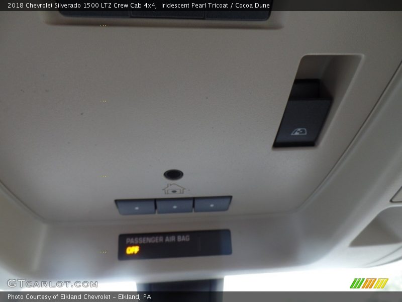 Iridescent Pearl Tricoat / Cocoa Dune 2018 Chevrolet Silverado 1500 LTZ Crew Cab 4x4