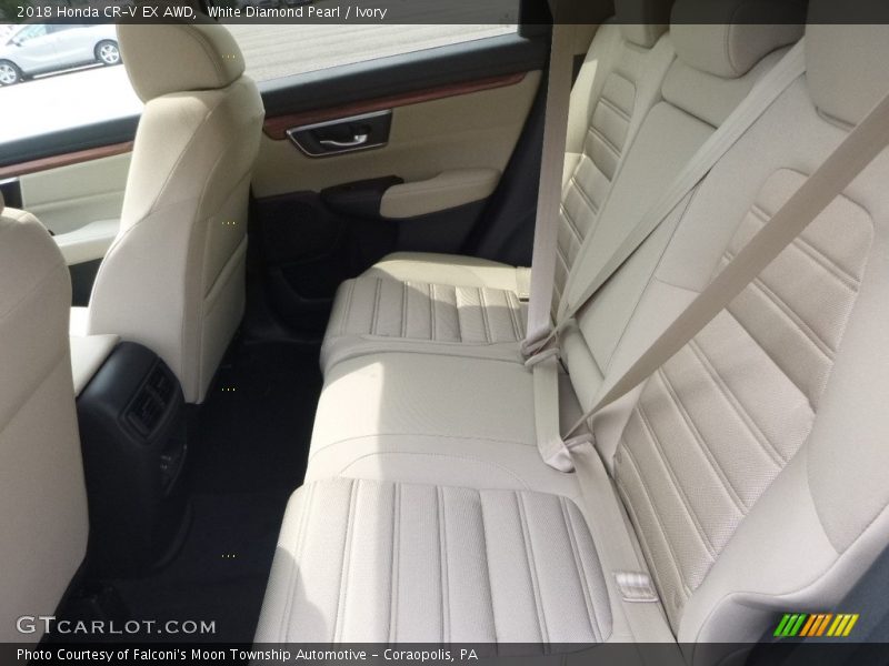White Diamond Pearl / Ivory 2018 Honda CR-V EX AWD