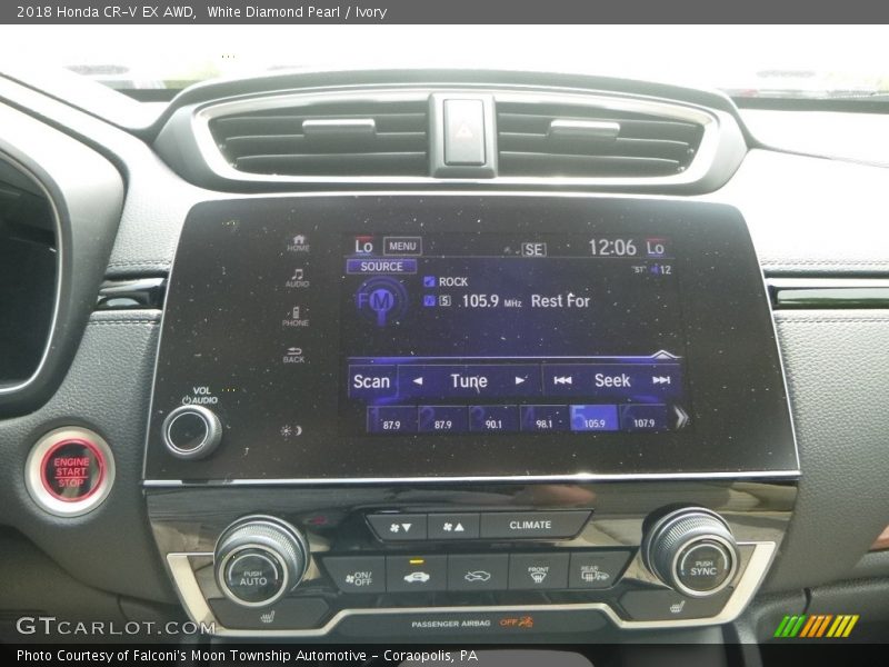 White Diamond Pearl / Ivory 2018 Honda CR-V EX AWD