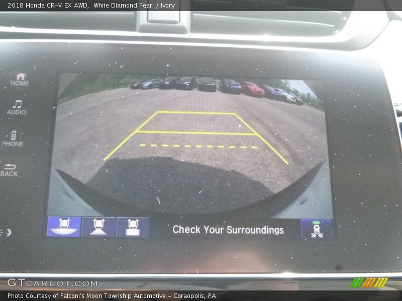 White Diamond Pearl / Ivory 2018 Honda CR-V EX AWD