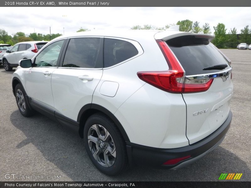 White Diamond Pearl / Ivory 2018 Honda CR-V EX AWD