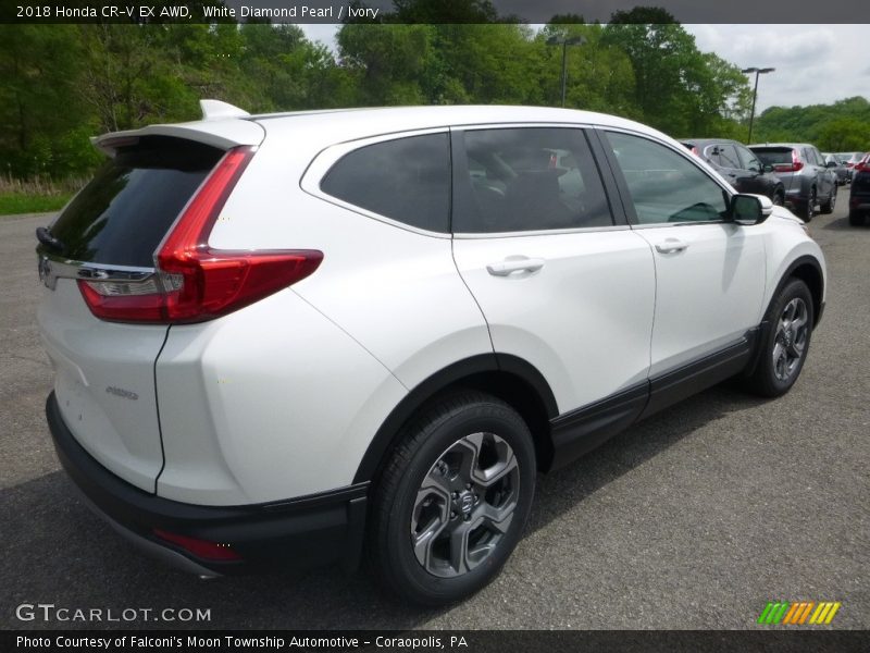 White Diamond Pearl / Ivory 2018 Honda CR-V EX AWD