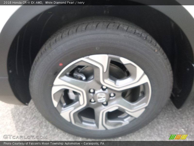 White Diamond Pearl / Ivory 2018 Honda CR-V EX AWD