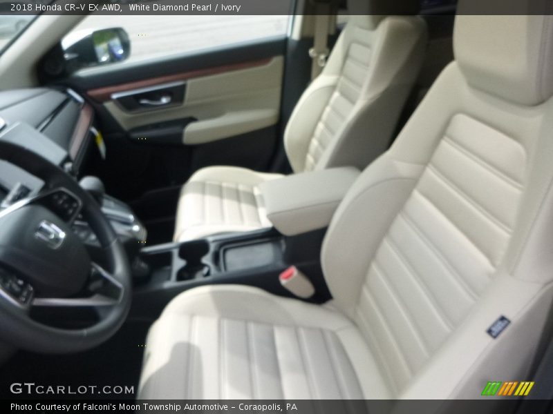 White Diamond Pearl / Ivory 2018 Honda CR-V EX AWD