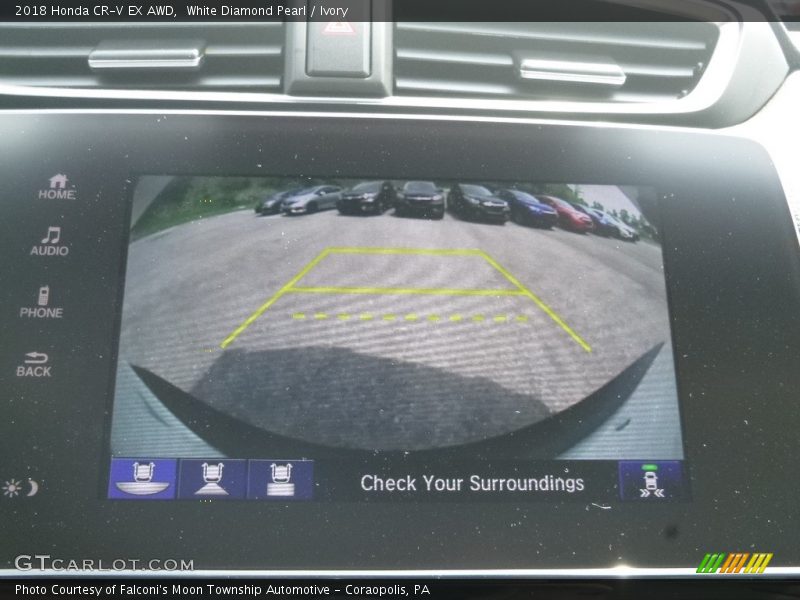 White Diamond Pearl / Ivory 2018 Honda CR-V EX AWD