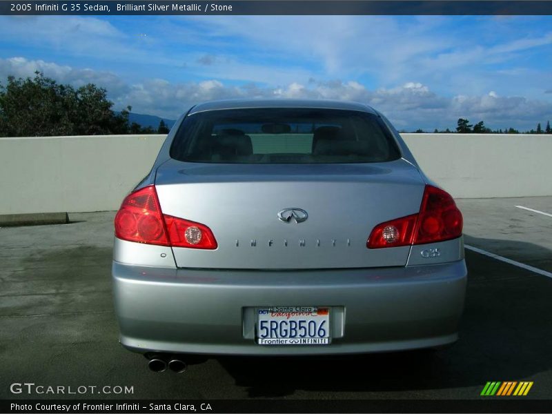 Brilliant Silver Metallic / Stone 2005 Infiniti G 35 Sedan