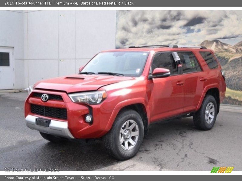 Barcelona Red Metallic / Black 2016 Toyota 4Runner Trail Premium 4x4