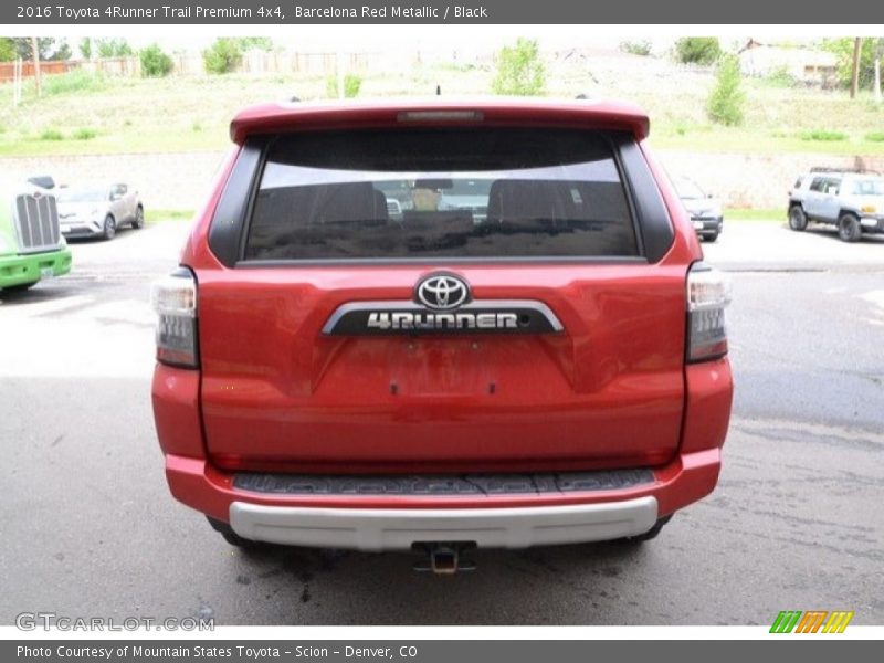 Barcelona Red Metallic / Black 2016 Toyota 4Runner Trail Premium 4x4
