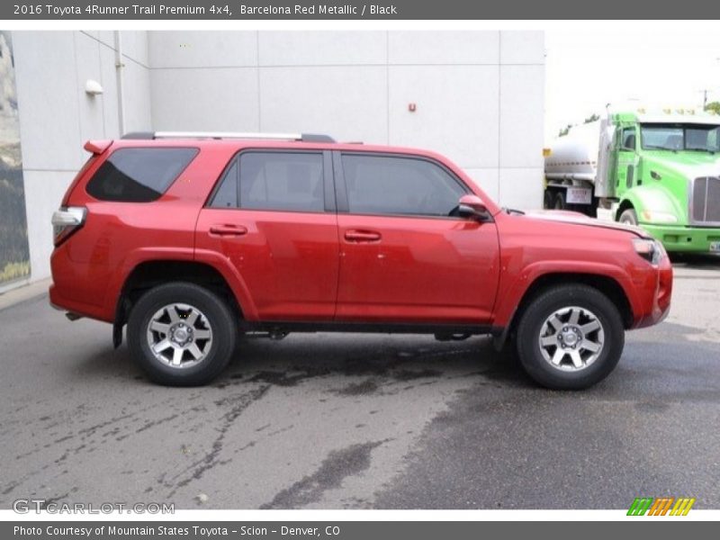 Barcelona Red Metallic / Black 2016 Toyota 4Runner Trail Premium 4x4