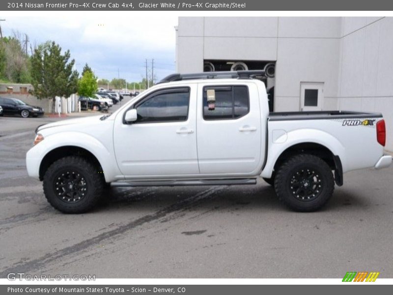 Glacier White / Pro-4X Graphite/Steel 2014 Nissan Frontier Pro-4X Crew Cab 4x4