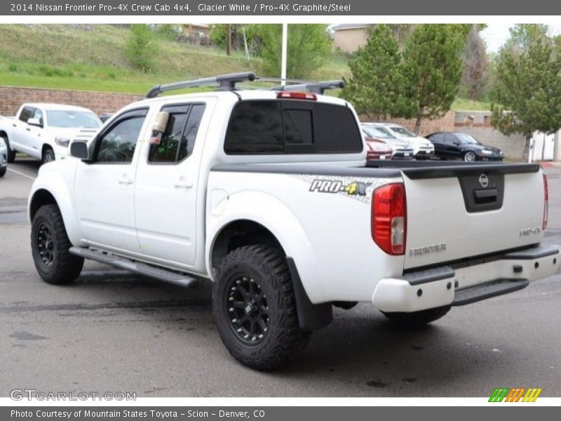 Glacier White / Pro-4X Graphite/Steel 2014 Nissan Frontier Pro-4X Crew Cab 4x4