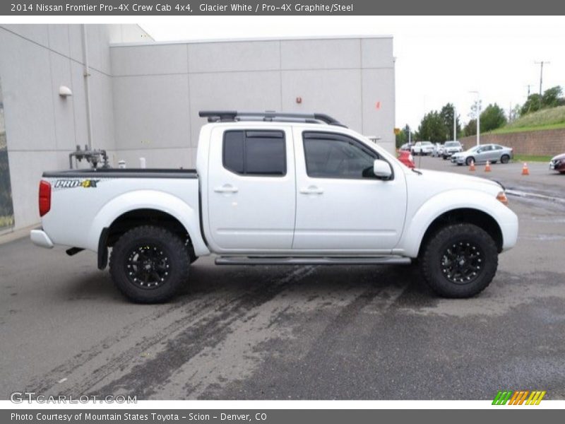 Glacier White / Pro-4X Graphite/Steel 2014 Nissan Frontier Pro-4X Crew Cab 4x4