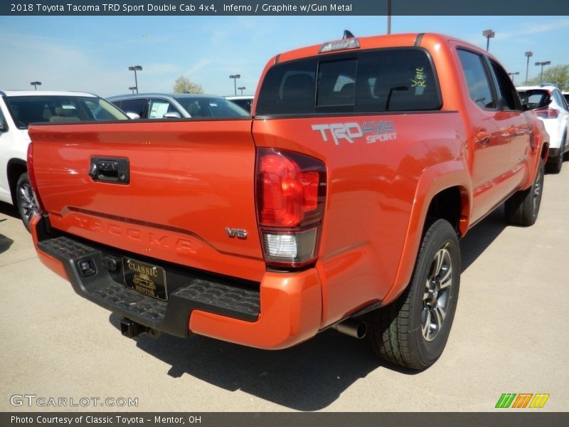 Inferno / Graphite w/Gun Metal 2018 Toyota Tacoma TRD Sport Double Cab 4x4