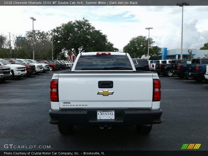 Summit White / Dark Ash/Jet Black 2018 Chevrolet Silverado 1500 WT Double Cab 4x4