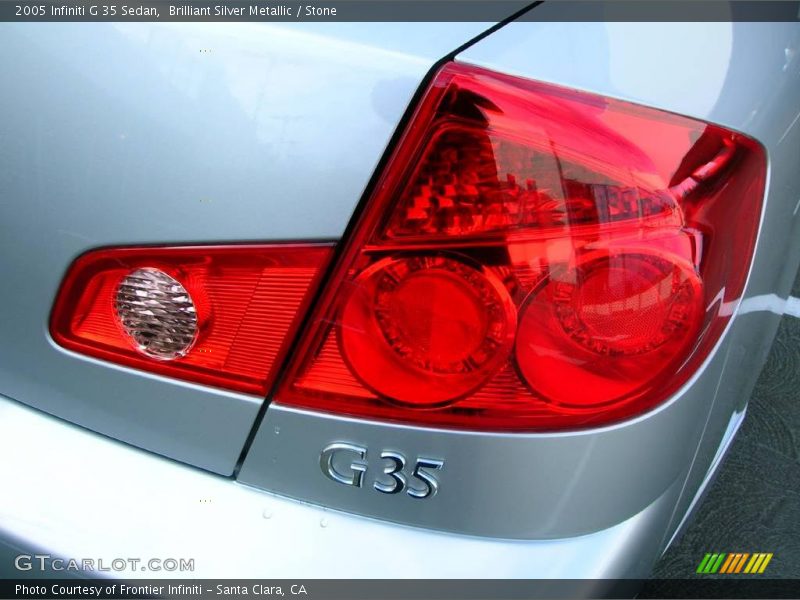 Brilliant Silver Metallic / Stone 2005 Infiniti G 35 Sedan