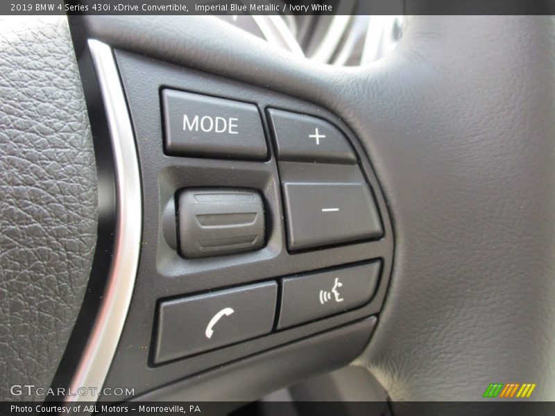 Controls of 2019 4 Series 430i xDrive Convertible