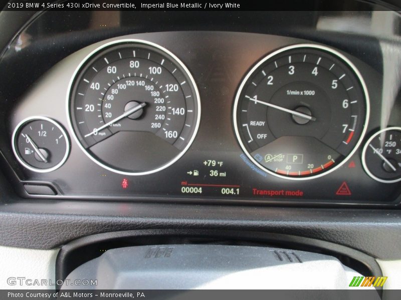  2019 4 Series 430i xDrive Convertible 430i xDrive Convertible Gauges