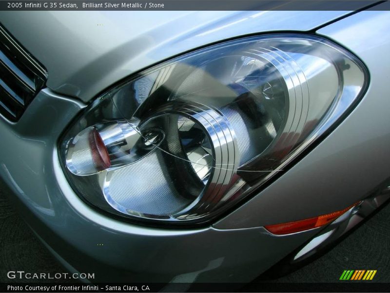 Brilliant Silver Metallic / Stone 2005 Infiniti G 35 Sedan