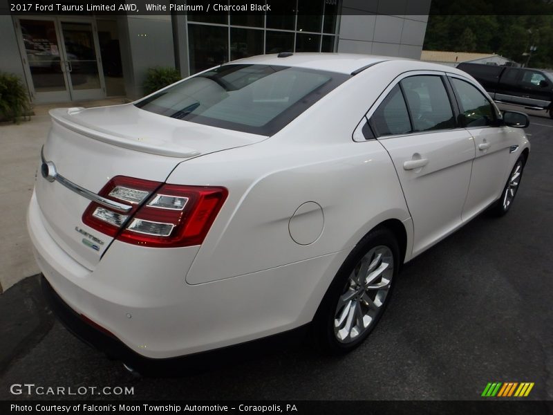 White Platinum / Charcoal Black 2017 Ford Taurus Limited AWD
