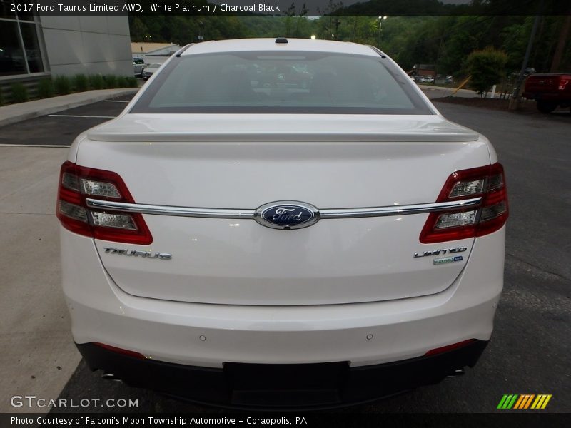 White Platinum / Charcoal Black 2017 Ford Taurus Limited AWD