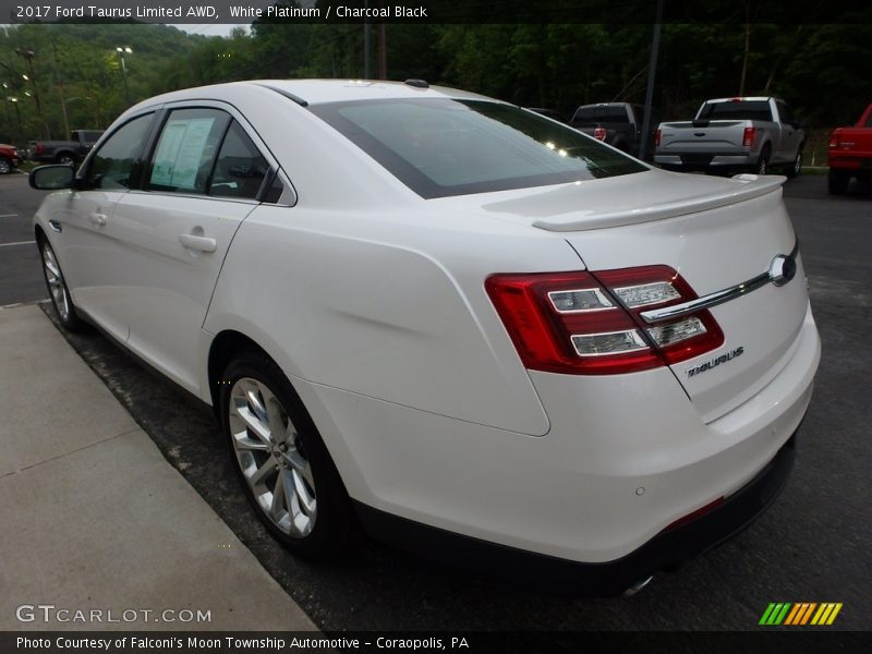 White Platinum / Charcoal Black 2017 Ford Taurus Limited AWD