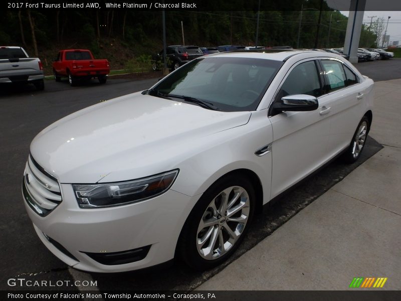 White Platinum / Charcoal Black 2017 Ford Taurus Limited AWD