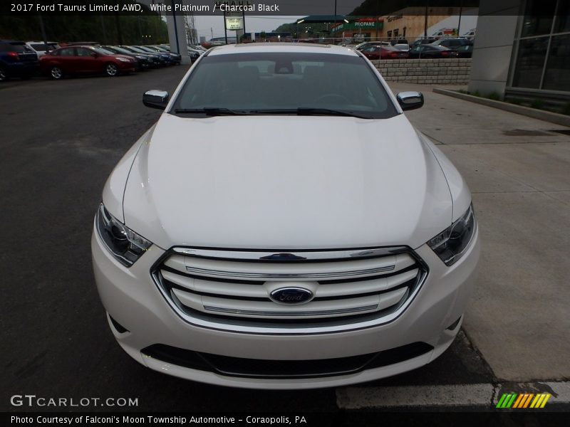 White Platinum / Charcoal Black 2017 Ford Taurus Limited AWD