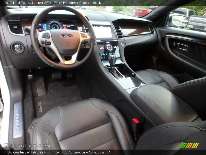 White Platinum / Charcoal Black 2017 Ford Taurus Limited AWD