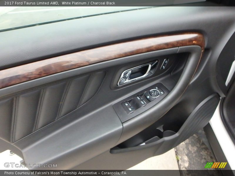 White Platinum / Charcoal Black 2017 Ford Taurus Limited AWD