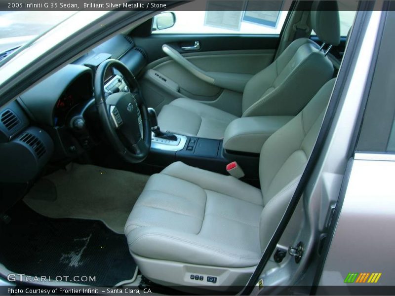 Brilliant Silver Metallic / Stone 2005 Infiniti G 35 Sedan