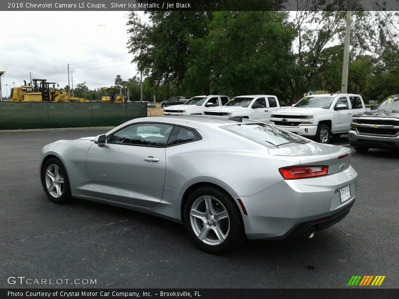 Silver Ice Metallic / Jet Black 2018 Chevrolet Camaro LS Coupe