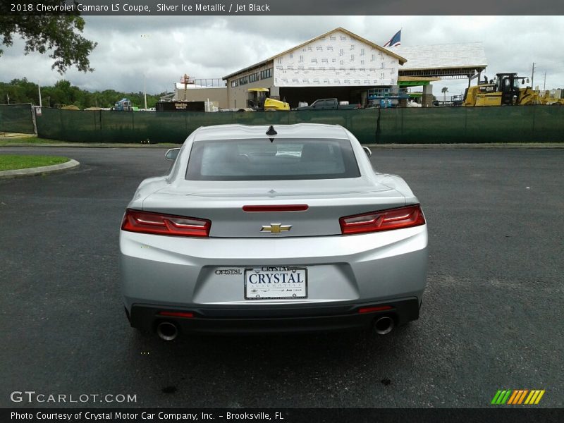 Silver Ice Metallic / Jet Black 2018 Chevrolet Camaro LS Coupe