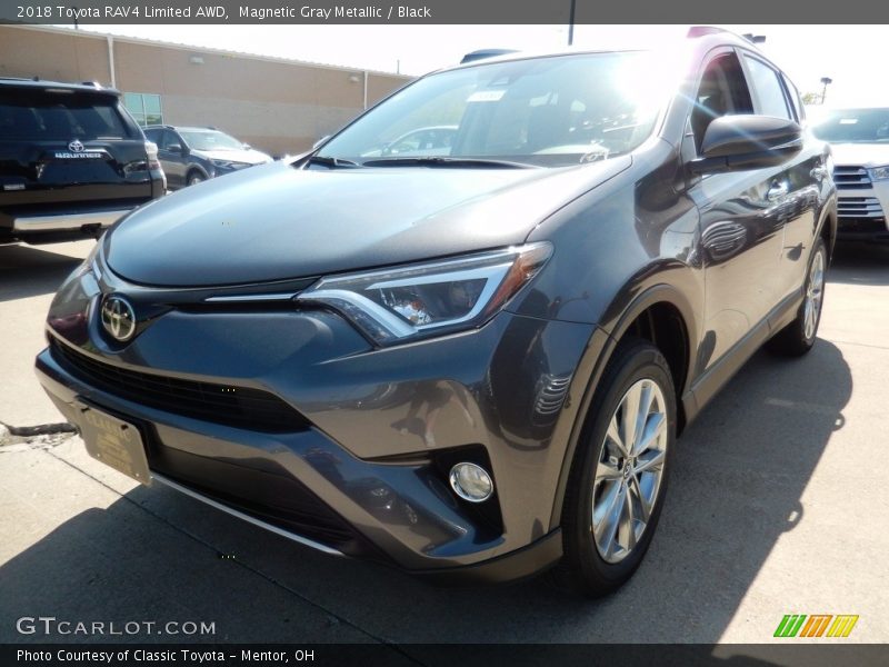 Magnetic Gray Metallic / Black 2018 Toyota RAV4 Limited AWD
