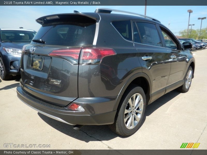 Magnetic Gray Metallic / Black 2018 Toyota RAV4 Limited AWD