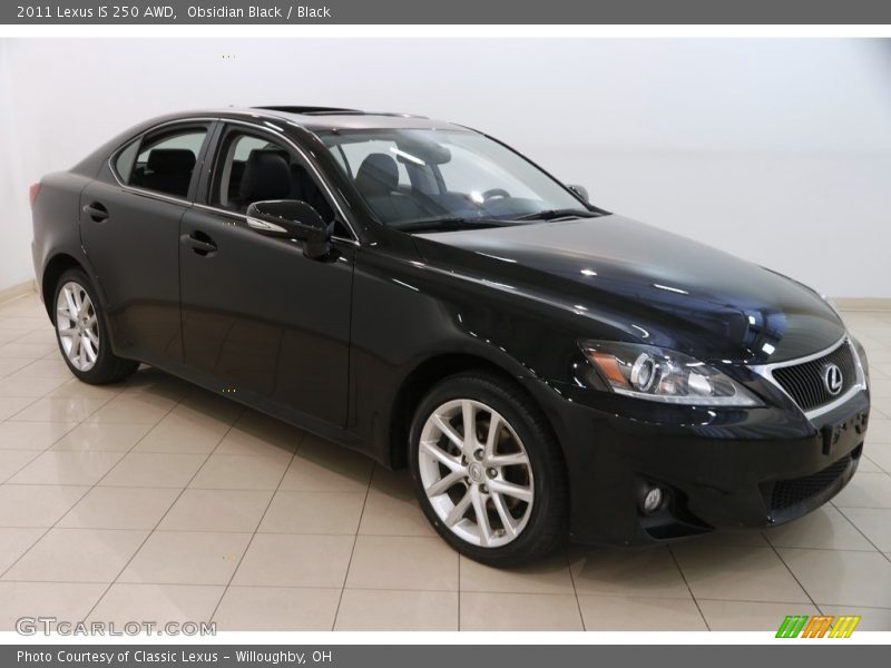 Obsidian Black / Black 2011 Lexus IS 250 AWD